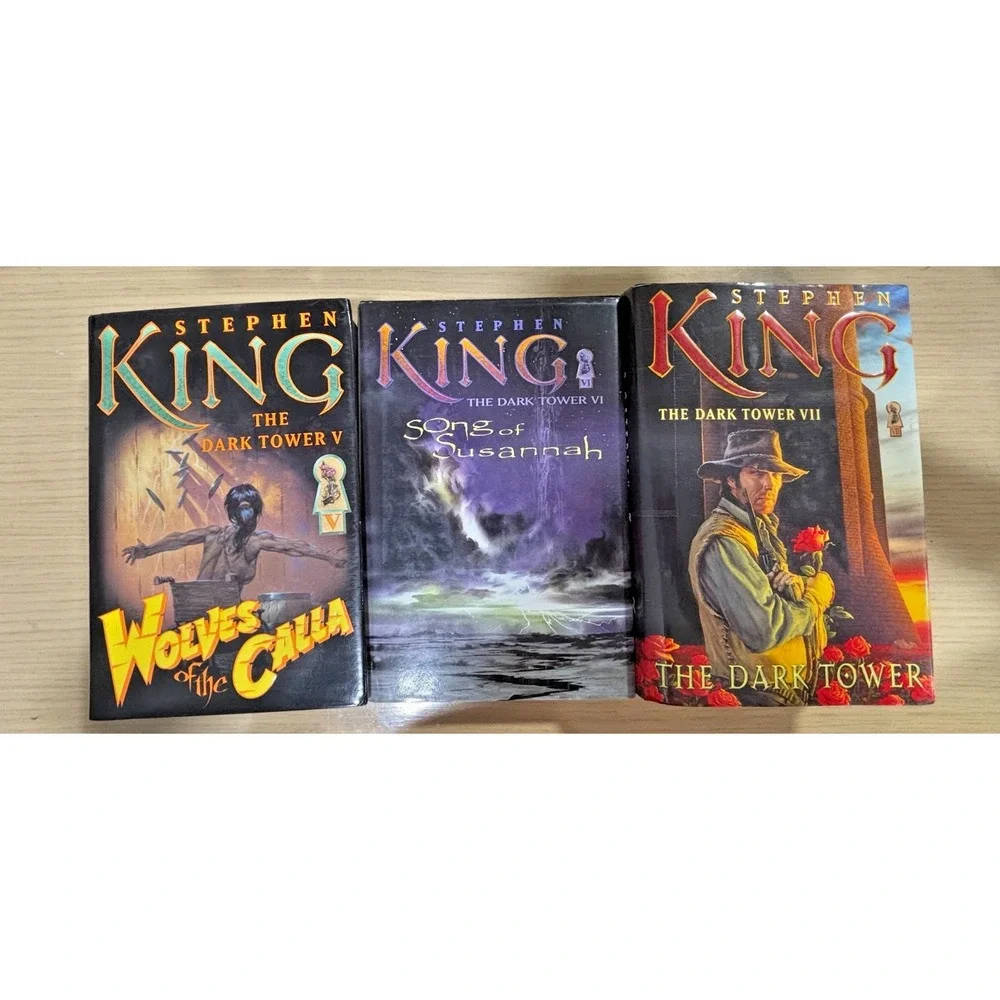 Stephen King Dark Tower Books 5 6 7 HC DJ Wolves Song Susannah Tower Set Lot